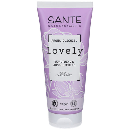 SANTE® Aroma gel douche lovely Rose & Jasmin – apaisant & équilibrant (200 ml)