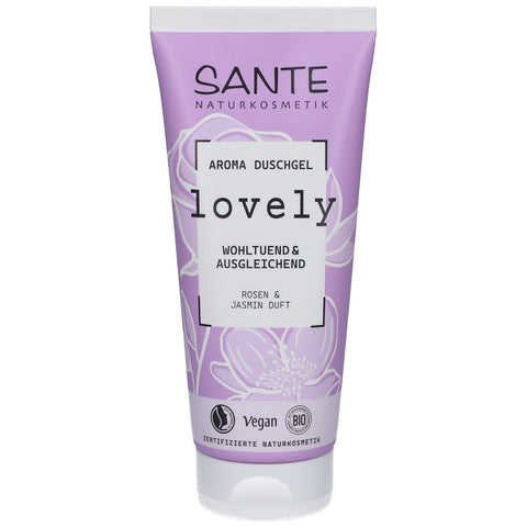 SANTE® Aroma Duschgel Lovely Rose & Jasmin – beruhigend & ausgleichend (200 ml)