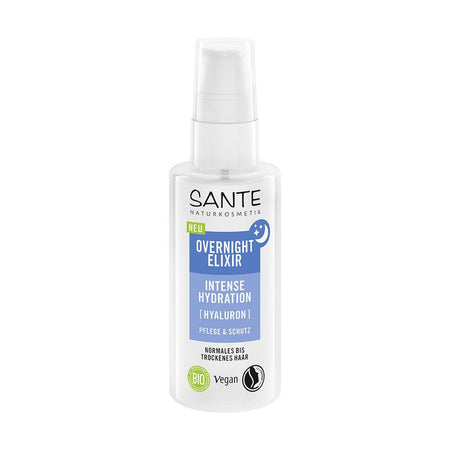 SANTE® Élixir de nuit à l'hyaluron et à l'aloe vera bio pour cheveux secs (75 ml)