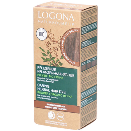 Logona Bio Henna coloration végétale châtain chocolat + soin (100 g)