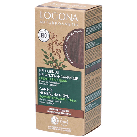 Logona Coloration végétale brun café au henna bio + soin (100 g)