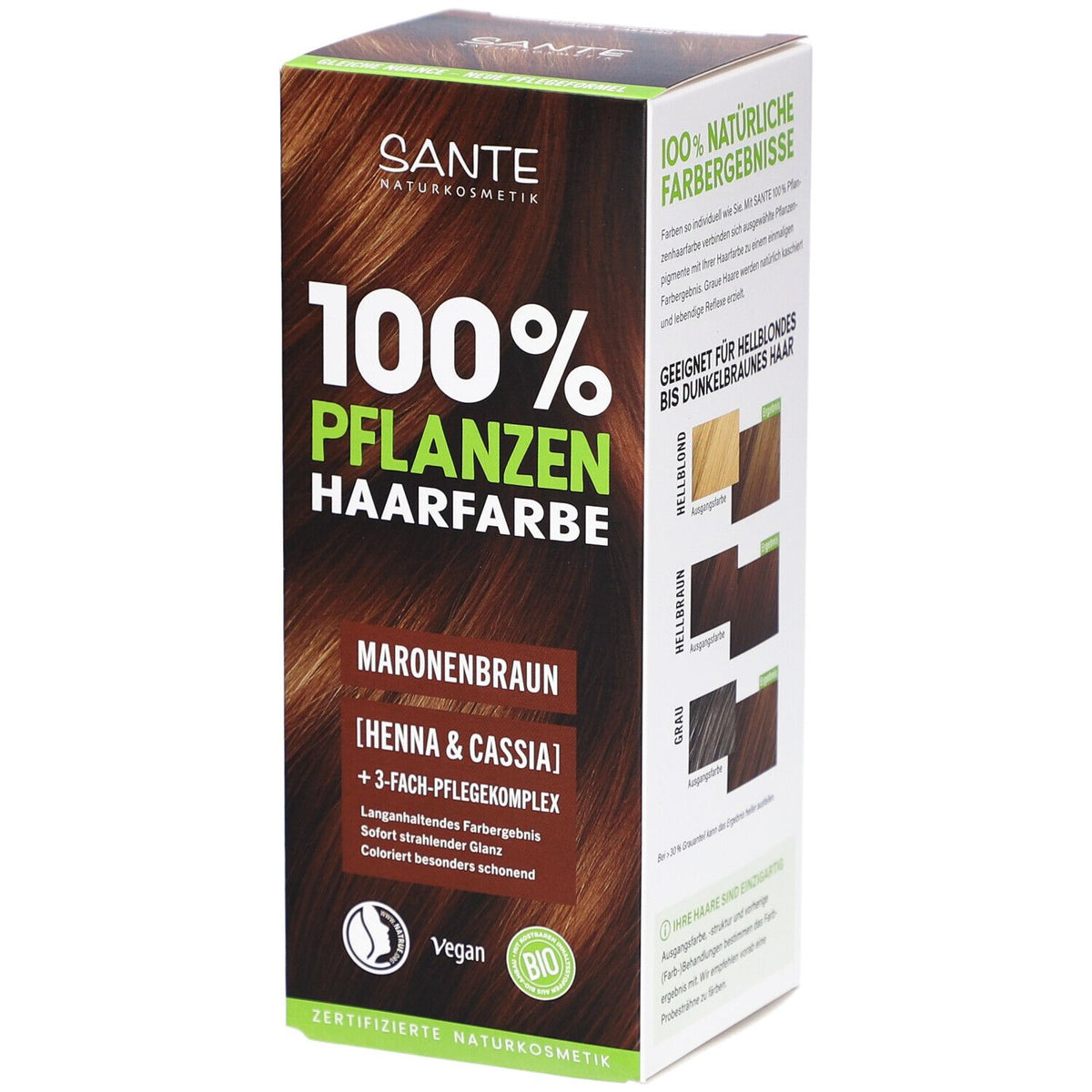 Sante® Coloration végétale Marron châtaigne (100 g)