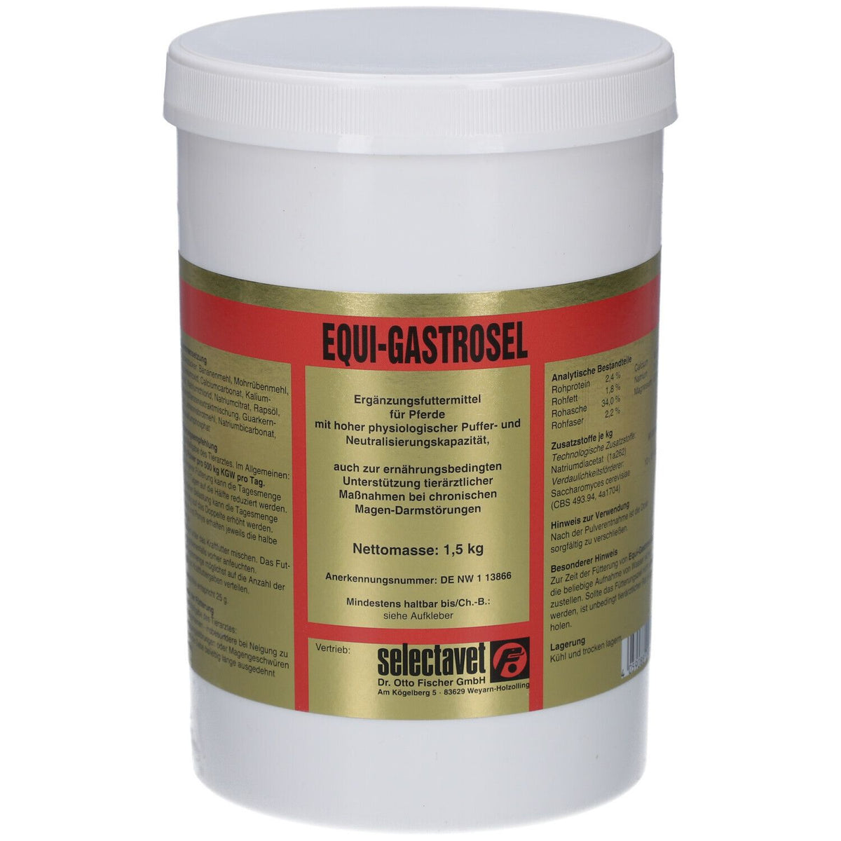 Selectavet Equi-GastroSel complément alimentaire pour chevaux (1,5 kg)