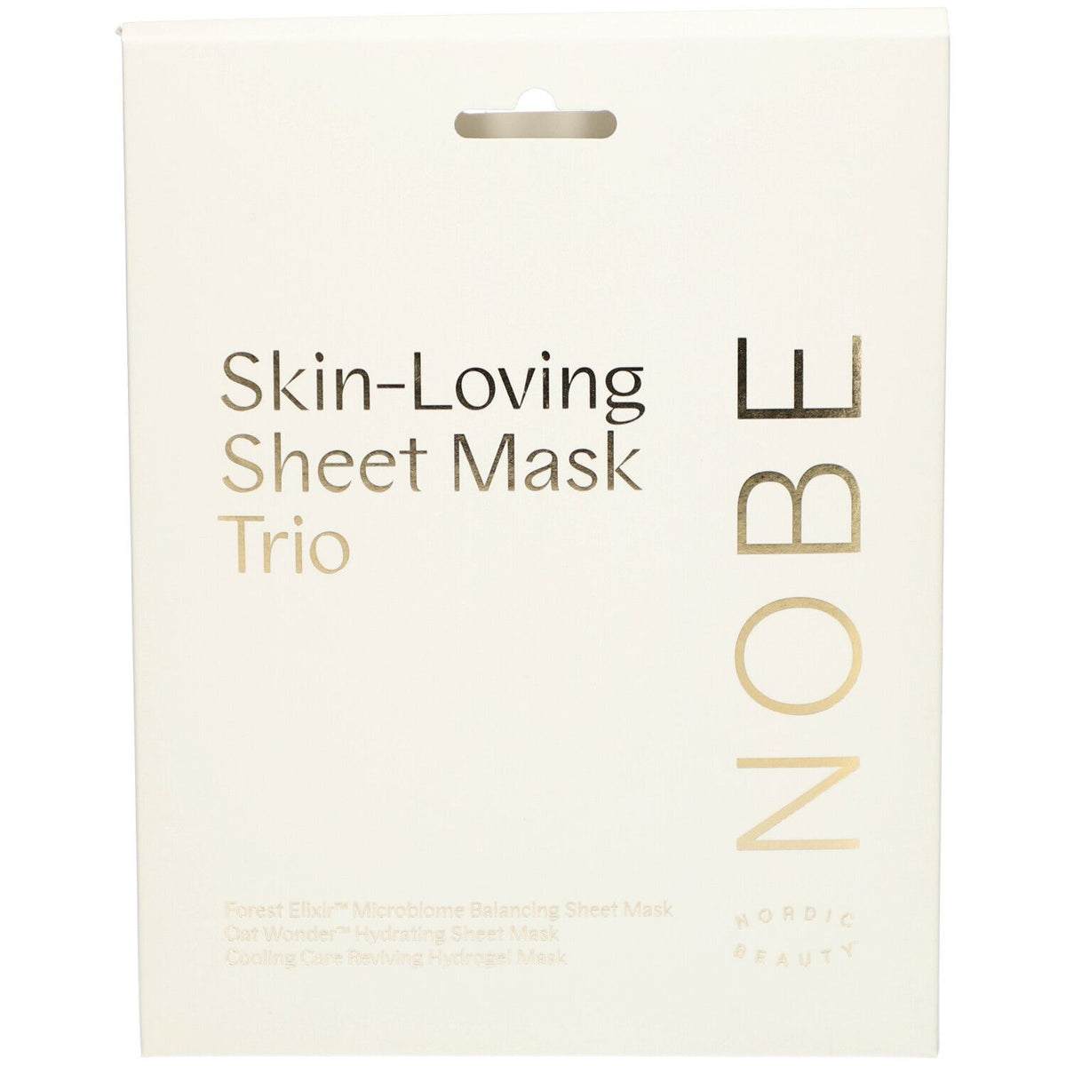 NOBE® Trio de masques en tissu doux pour la peau – masques visage hydratants (1 pièce)