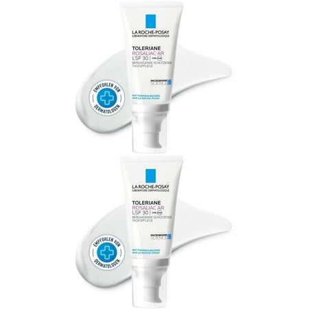 La Roche Posay Toleriane Rosaliac AR SPF 30 crème de jour hydratante pour peaux sensibles et réactives (2x50 ml)