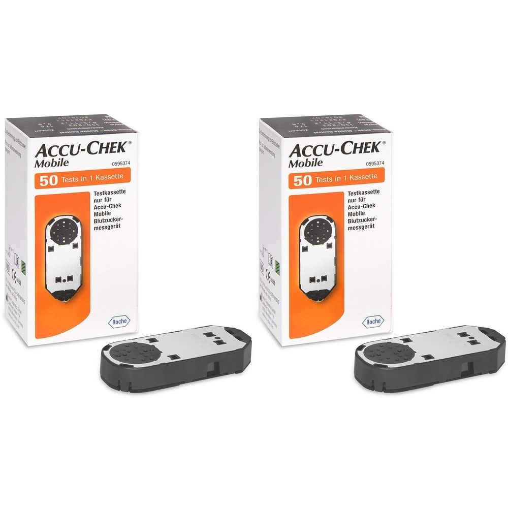 ACCU-CHEK® Mobile cassette de test (2 x 50 pièces)