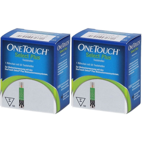 OneTouch Select Plus bandelettes de test de glycémie (2x50 pièces)