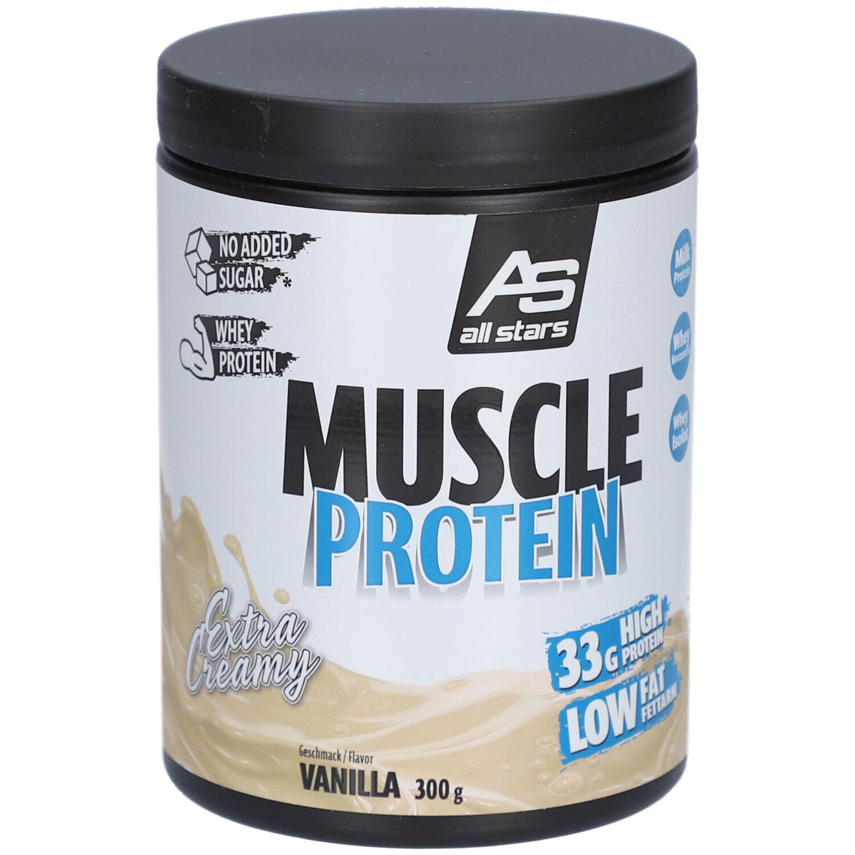 all stars Muscle Protein poudre vanille (300 g)