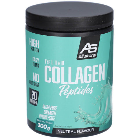 All Stars poudre de peptides de collagène type I II III neutre (300 g)