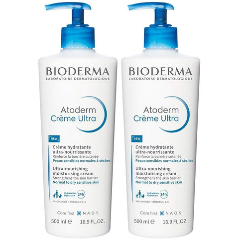 BIODERMA Atoderm Crème riche, schützende Körpercreme (2x500 ml)