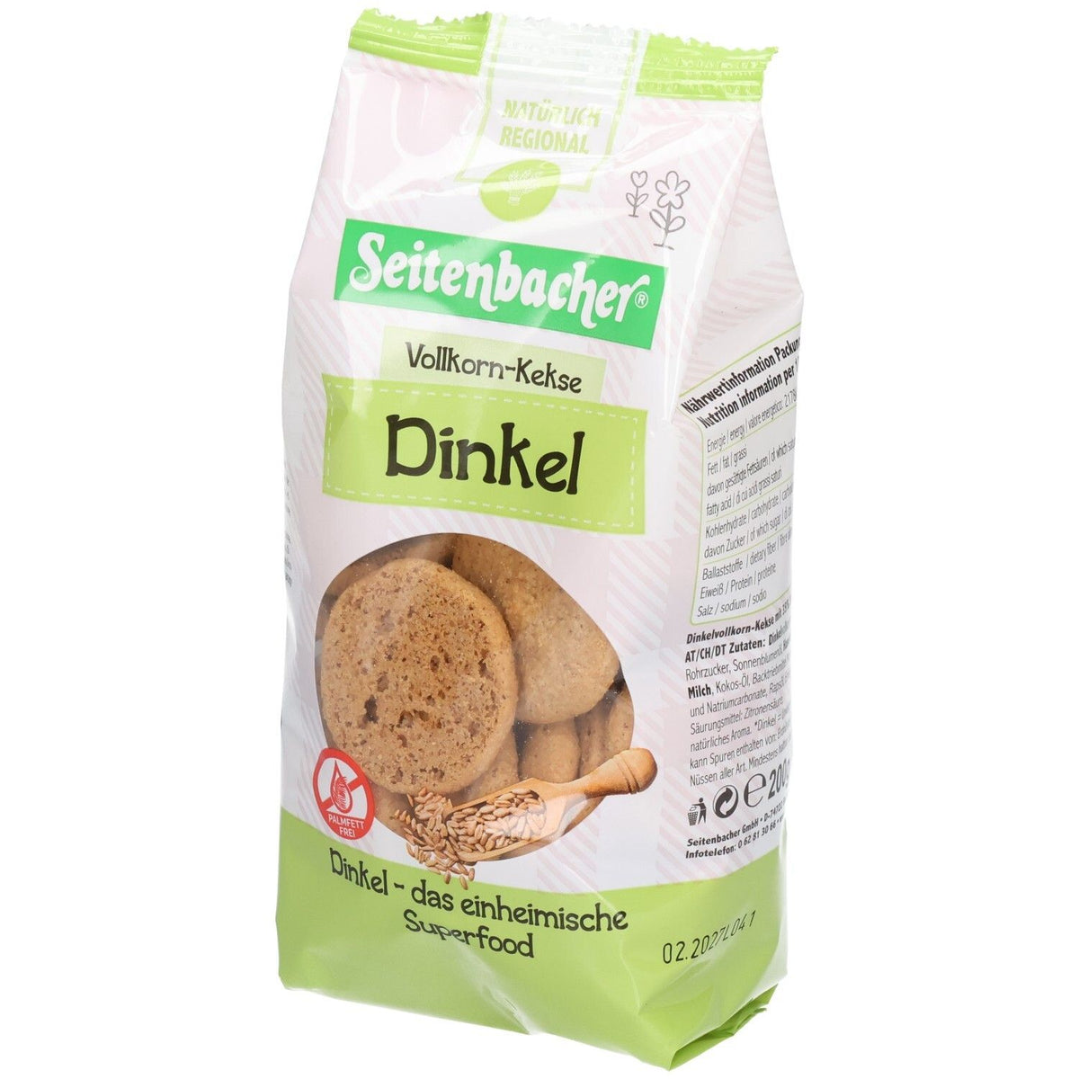 Seitenbacher® biscuits complets à l'épeautre (200 g)