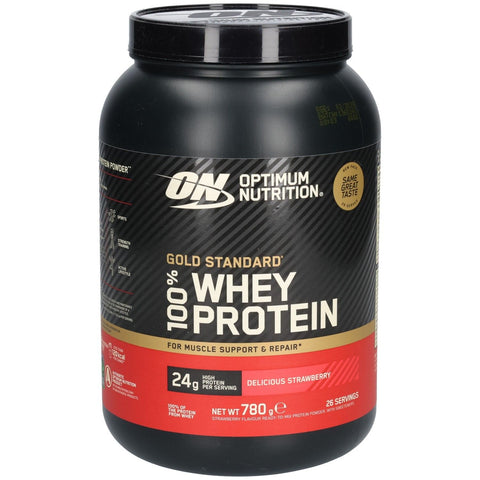 Optimum Nutrition Gold Standard 100% Whey Proteinpulver Erdbeere (780 g)