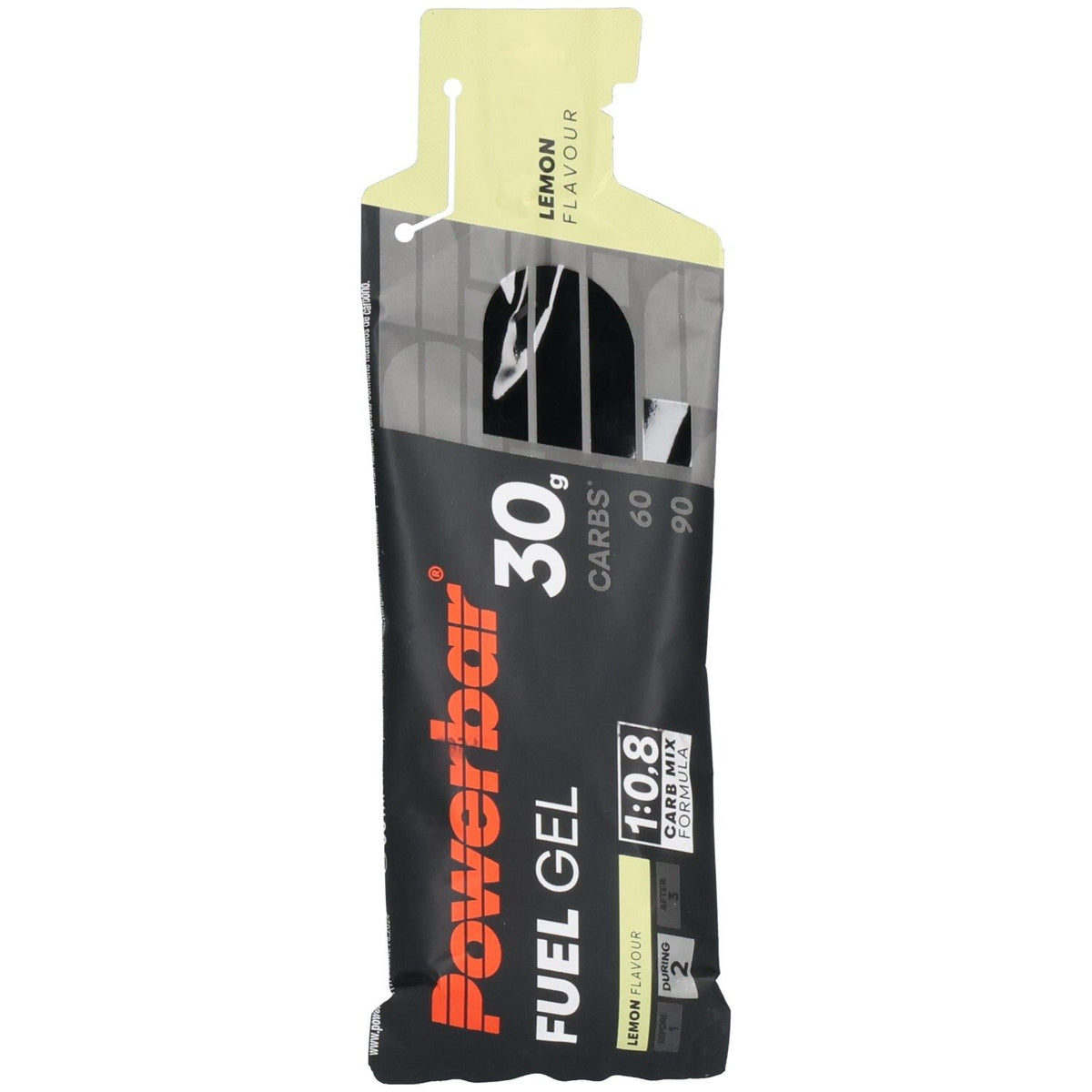 PowerBar Fuel 30 Gel Black Line Citron gel de glucides (30 g) — 12 x 50 ml