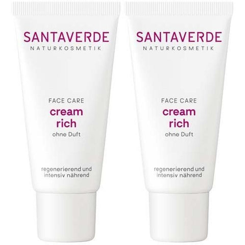 Santaverde Aloe Vera Reichhaltige Creme parfümfrei (2x30 ml)