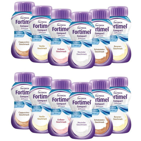 Fortimel Compact 2.4 Trinknahrung – Sortiment mit 32 Flaschen à 125 ml