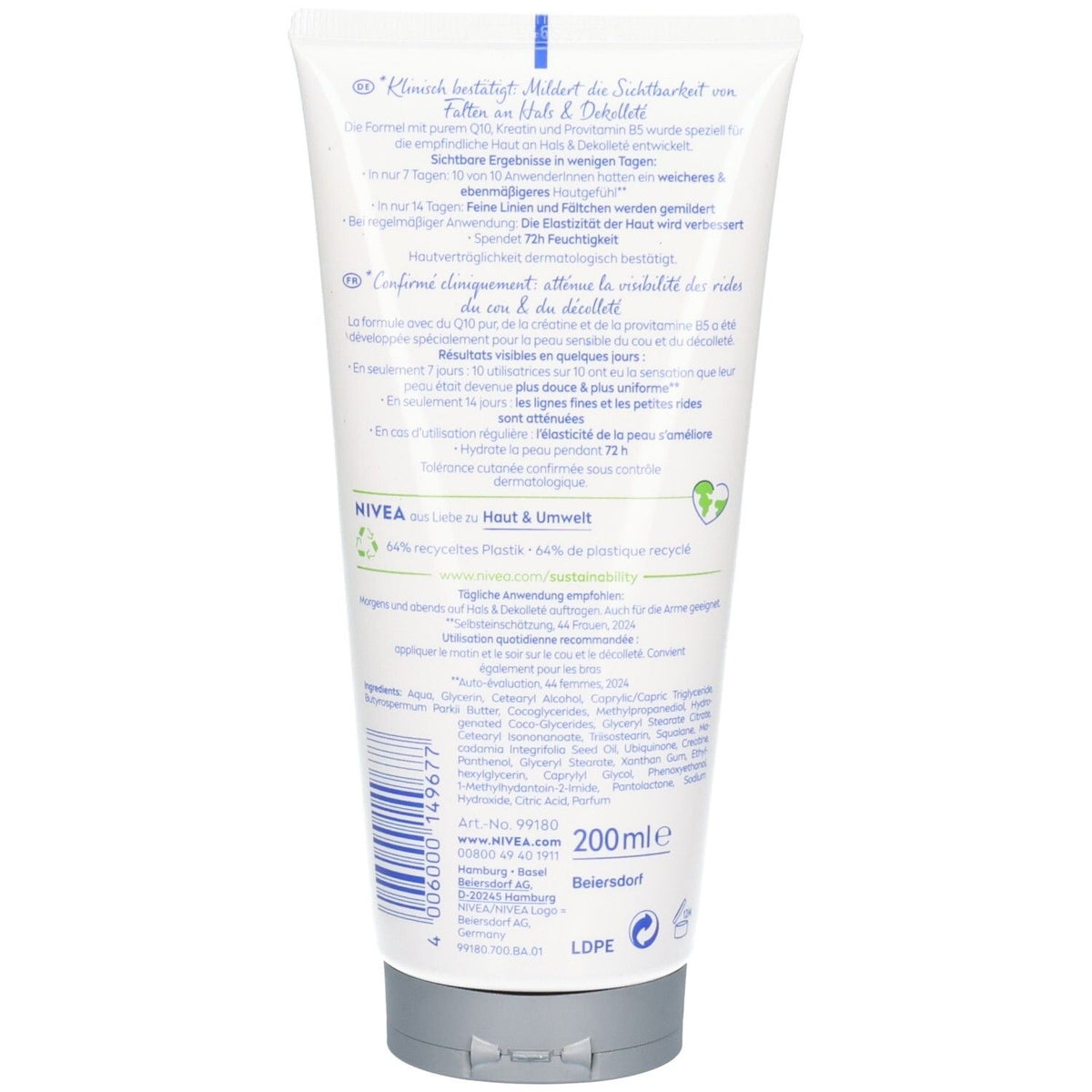 NIVEA Q10 crème cou et décolleté (200 ml)