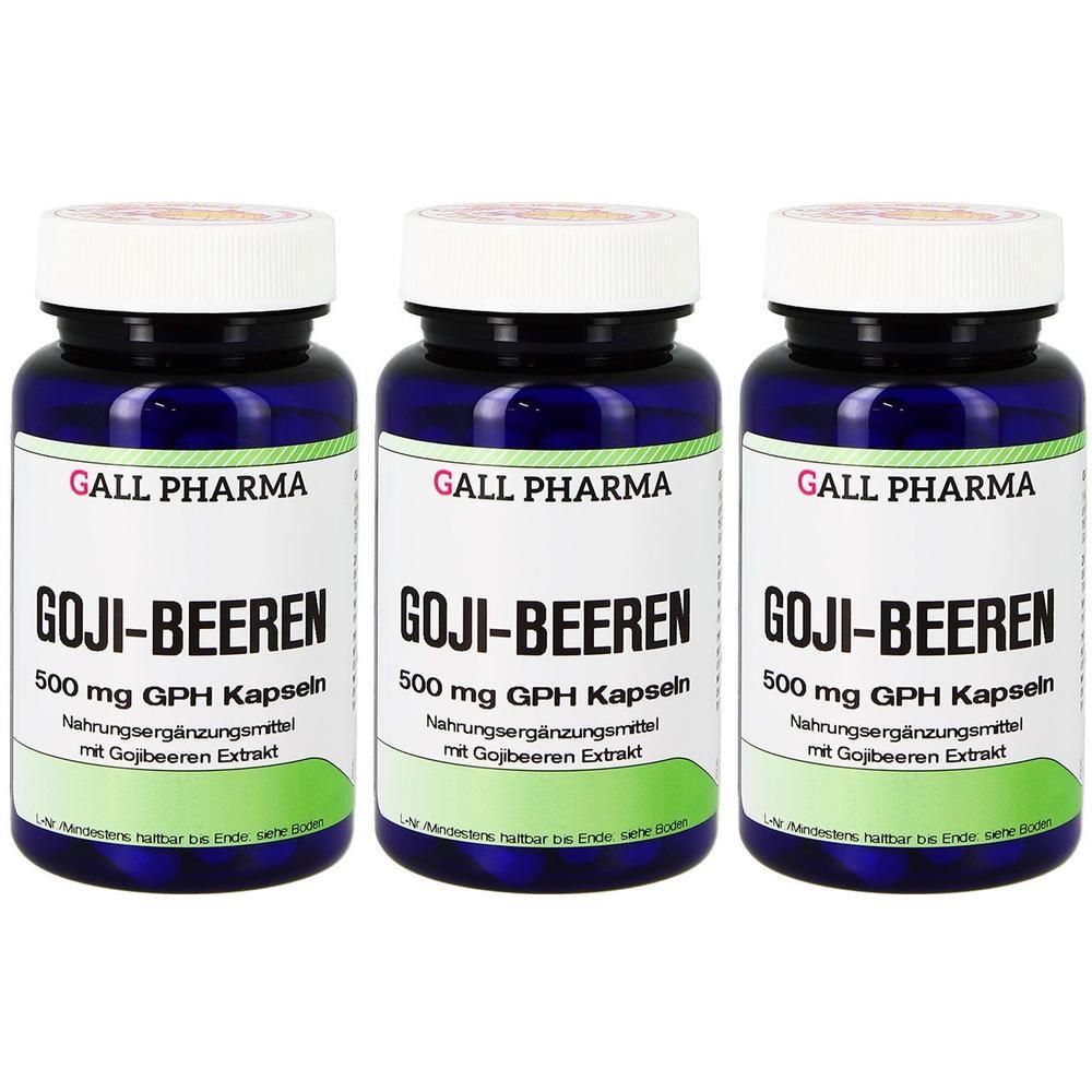 GALL PHARMA baies de Goji 500 mg GPH gélules (3x120)