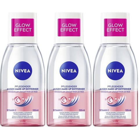NIVEA Glow Effect démaquillant yeux (3x125 ml)