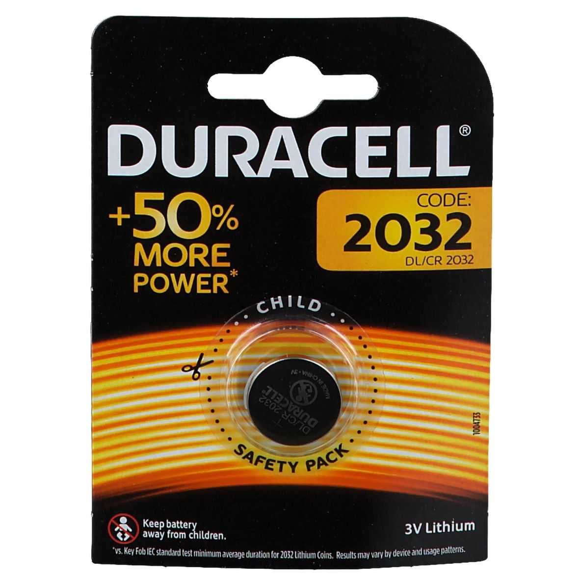 DURACELL® Pile bouton au lithium CR-DL2450 (1 pièce)