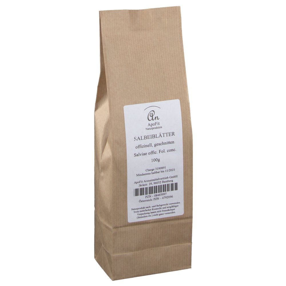 ApoFit Feuilles de sauge officinale coupées (100 g)