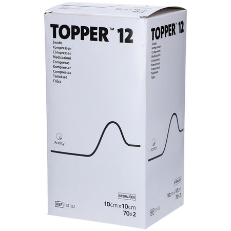 TOPPER® 12 compresses stériles 10 x 10 cm — 70x2 pièces