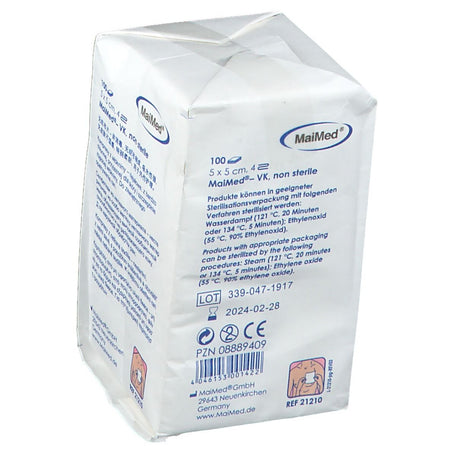 MaiMed® compresses non tissées 5 x 5 cm non stériles (100 pièces)
