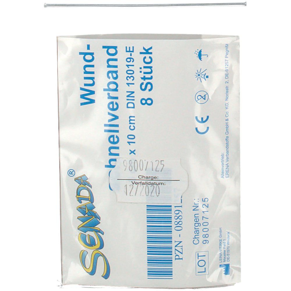 Senada pansement rapide 10 cm x 6 cm (8 pièces)