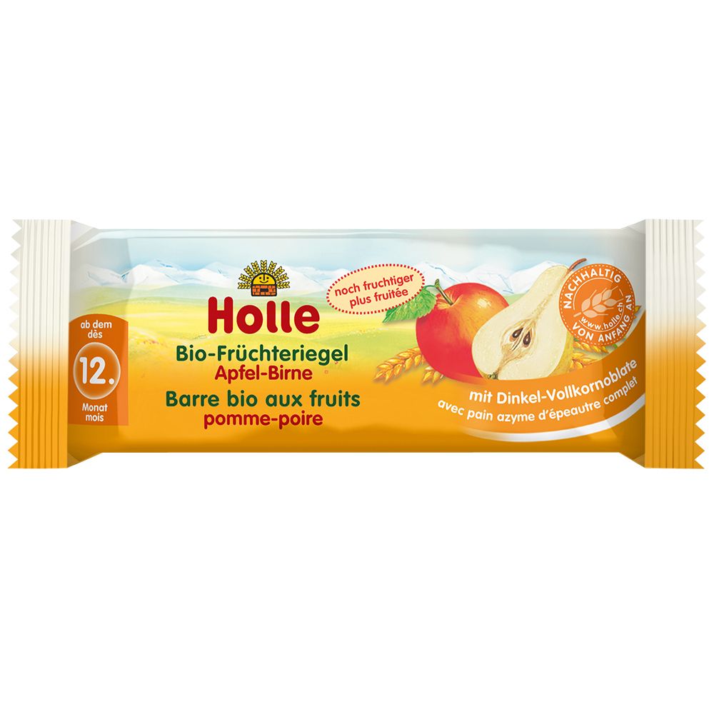 Holle Bio barre de fruits poire-pomme dès 12 mois (25 g)