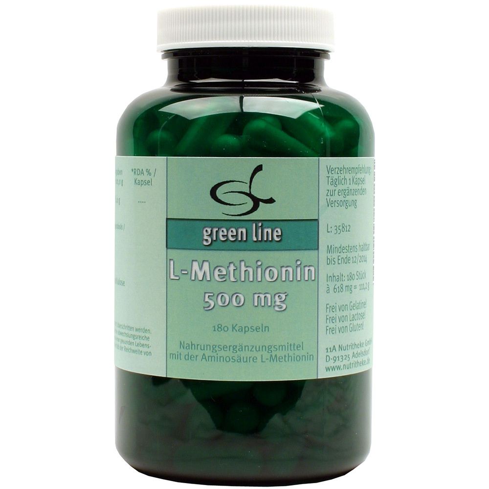 green line NUTRITHEKE L-méthionine 500 mg (180 gélules)