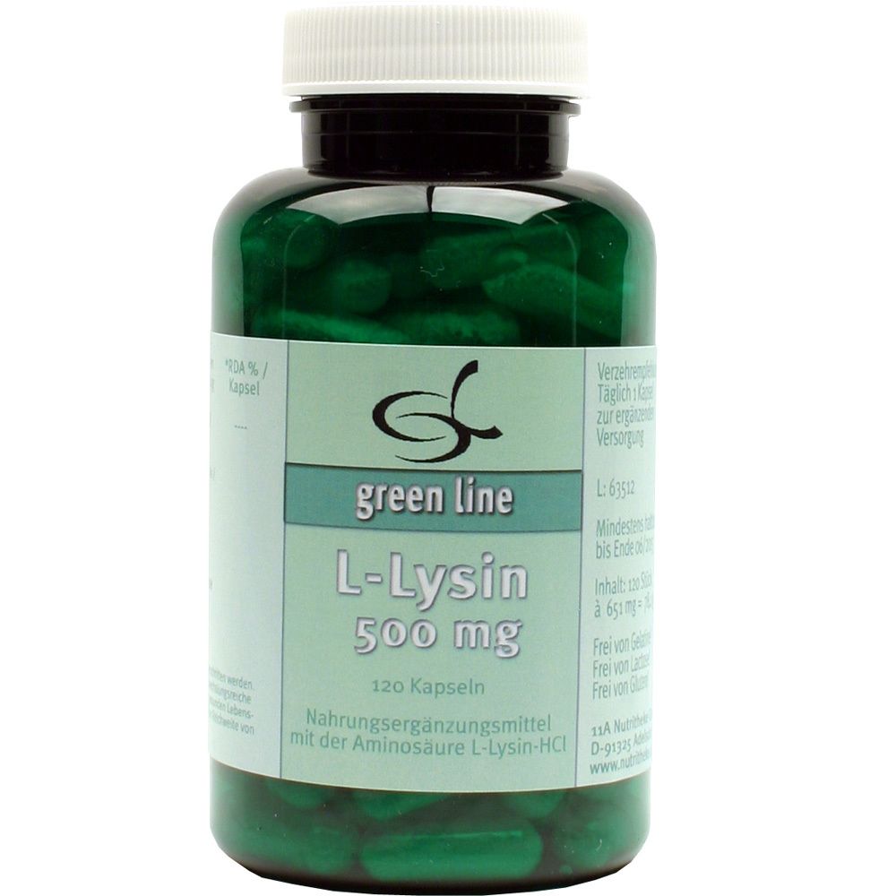 green line NUTRITHEKE L-Lysine 500 mg (120 pièces)