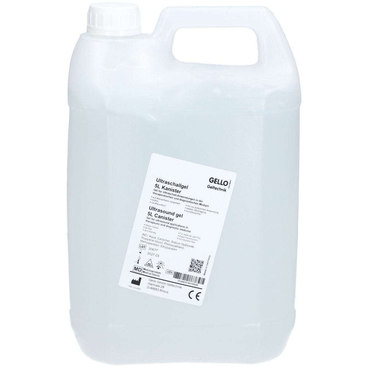 Gel pour ultrasons (5000 ml)