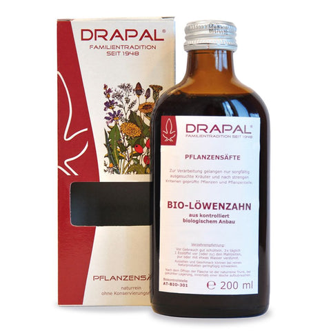 DRAPAL® Jus de plantes bio de feuilles de pissenlit (200 ml)
