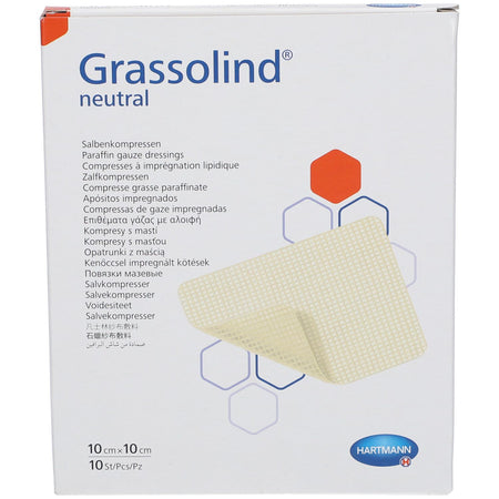Grassolind neutral compresses de pommade (10 cm x 10 cm)