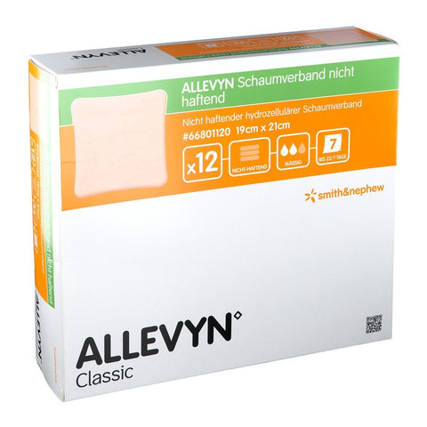 ALLEVYN® Pansement en mousse non adhésif 19 x 21 cm (12 pièces)