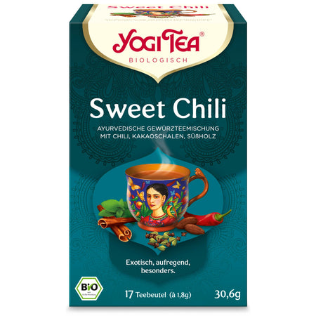 YOGI TEA® Sweet Chili, thé bio aux épices et aux herbes (17x1,8 g)
