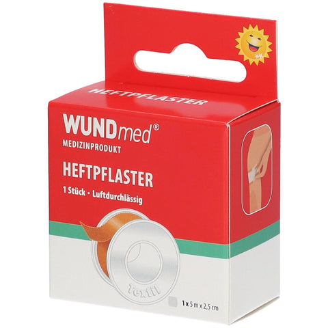WUNDmed Textilpflaster 2,5 cm x 5 m (1 Stück)