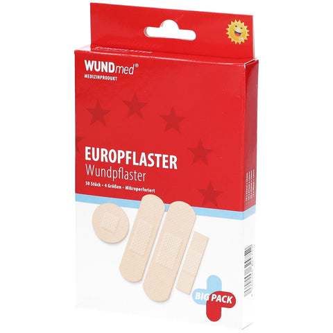 WUNDmed Pflaster atmungsaktiv + wasserfest 4 Größen (50 Stück)