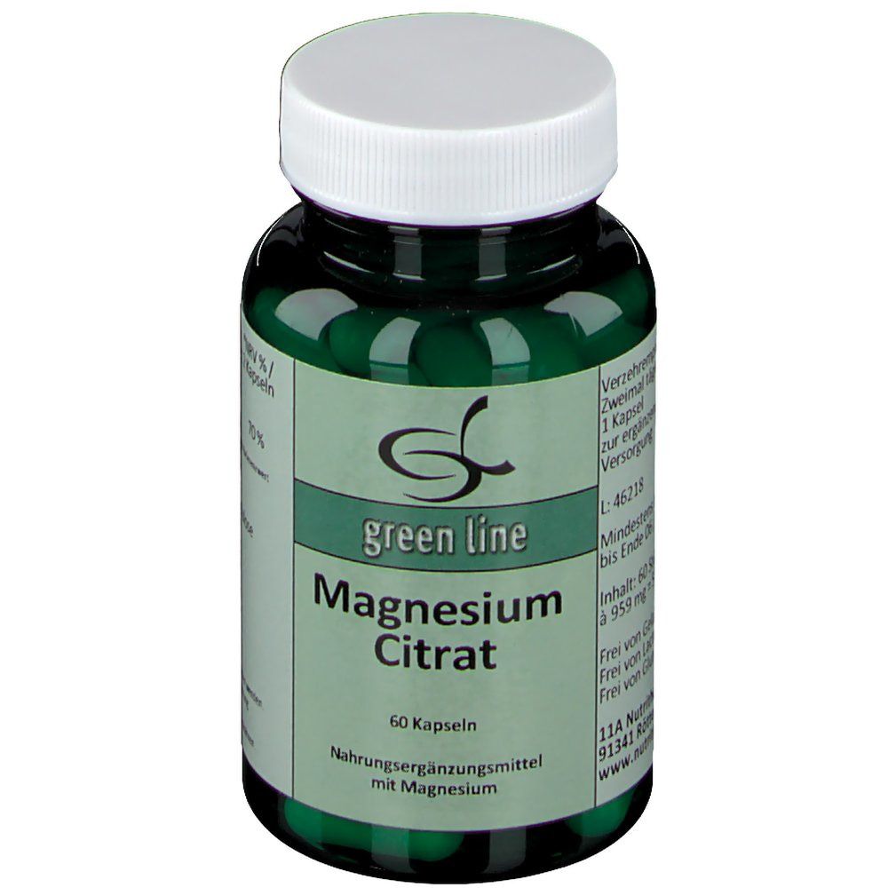 green line NUTRITHEKE citrate de magnésium — 60 pièces