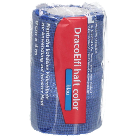 DRACOELFI haft color bande de fixation 8 cm x 4 m bleu