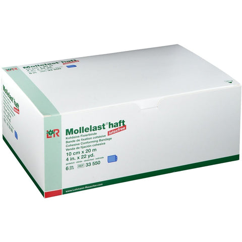 Mollelast® haft bleu (10 cm x 20 m, 6 pièces)