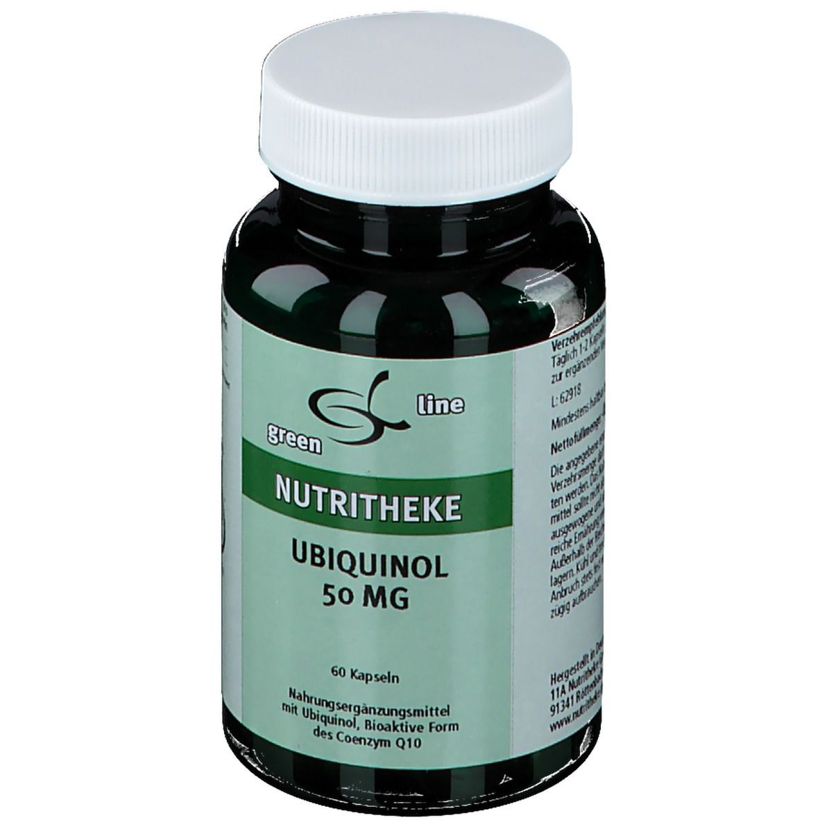green line NUTRITHEKE Ubiquinol 50 mg (60 gélules)