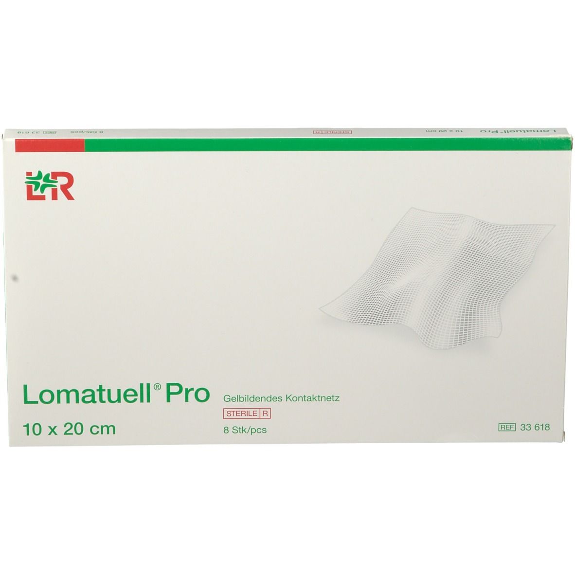 Lomatuell Pro stérile 10 cm x 20 cm (8 pièces)
