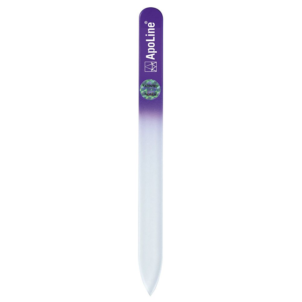 Wepa ApoLine® lime à ongles en verre, simple, lilas, 9 cm (1 pièce)