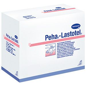 Peha-Lastotel Fixierbinde bande de fixation 8 cm x 4 m (100 pièces)