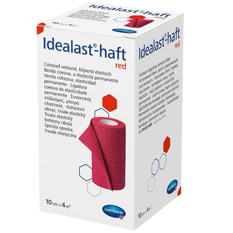 Idealast®-haft Color bande 10 cm x 4 m rouge (1 pièce)