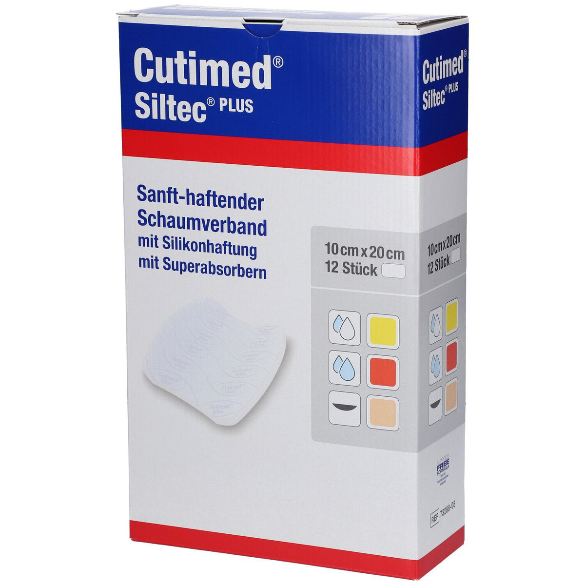 Cutimed® Siltec Plus 10 cm x 20 cm — 12 pièces