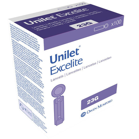 Unilet® Excelite 23G lancettes (100 pièces)