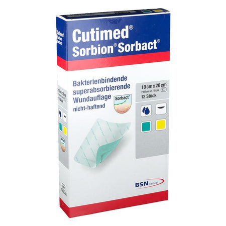 Cutimed® Sorbion® Sorbact® pansement 10 x 20 cm (12 pièces)