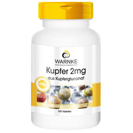 Warnke Cuivre 2 mg (100 comprimés)