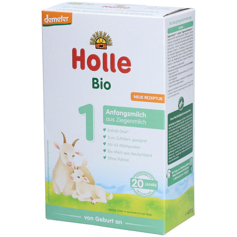 Holle Bio 1 à base de lait de chèvre, lait infantile dès la naissance (400 g)